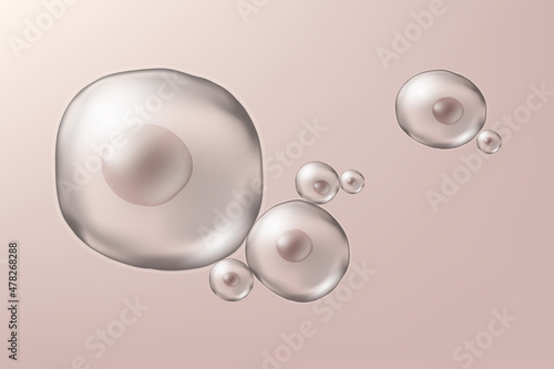 Stem cells under microscope background for website, media and publications.