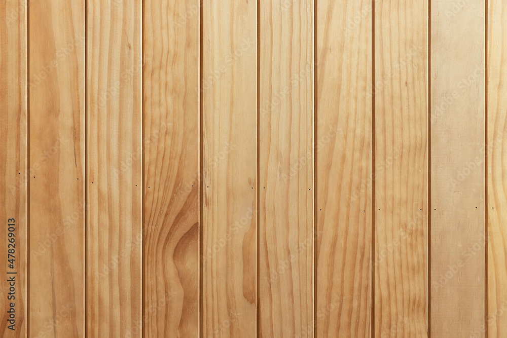 Naklejka premium Clean minimal style of wooden color of vertical wood texture planks background and texture