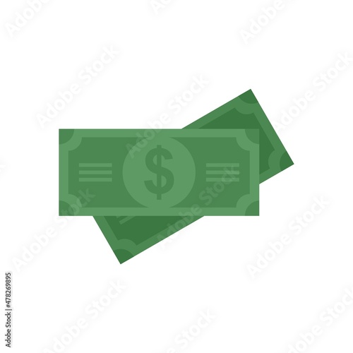 Cash realtor icon flat isolated vector