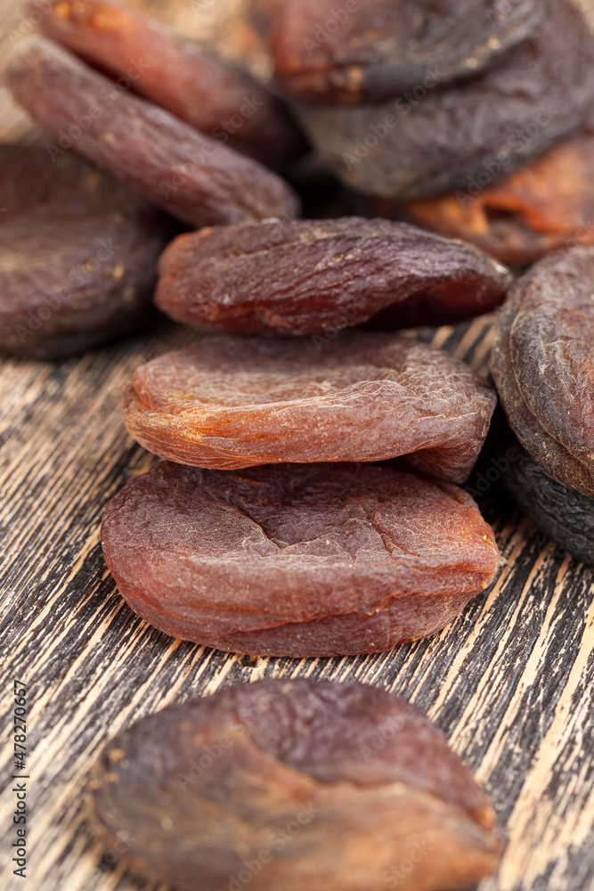 dark dried apricots of large size dark dried apricots of large size