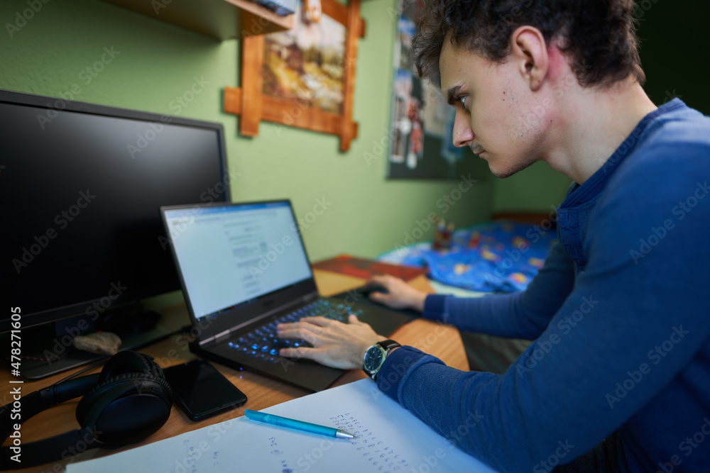 Software developer working from home Software developer working from home