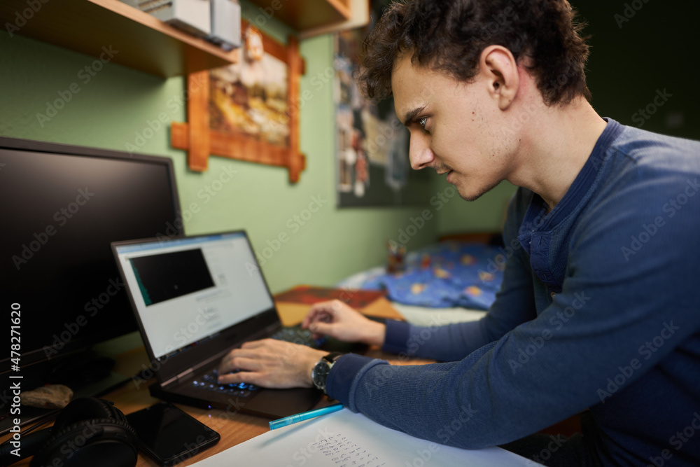 Software developer working from home Software developer working from home