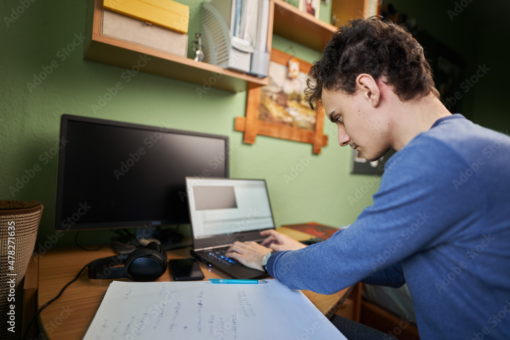 Software developer working from home Software developer working from home