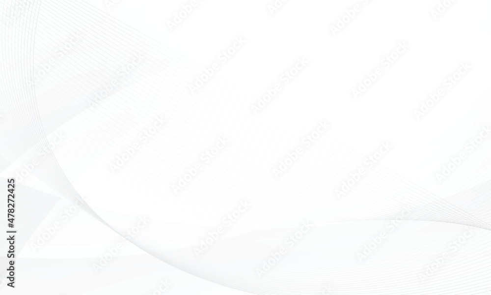 Abstract white and gray color background with geometric round shape and modern stripes. Vector illustration.
