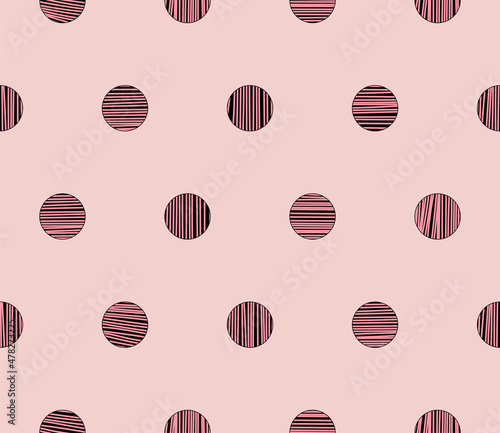 Polka Dots seamless pattern. Perfect for backgrounds, fabric, wallpapers, etc.