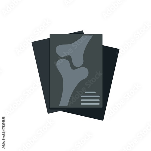 Mrt imaging icon flat isolated vector
