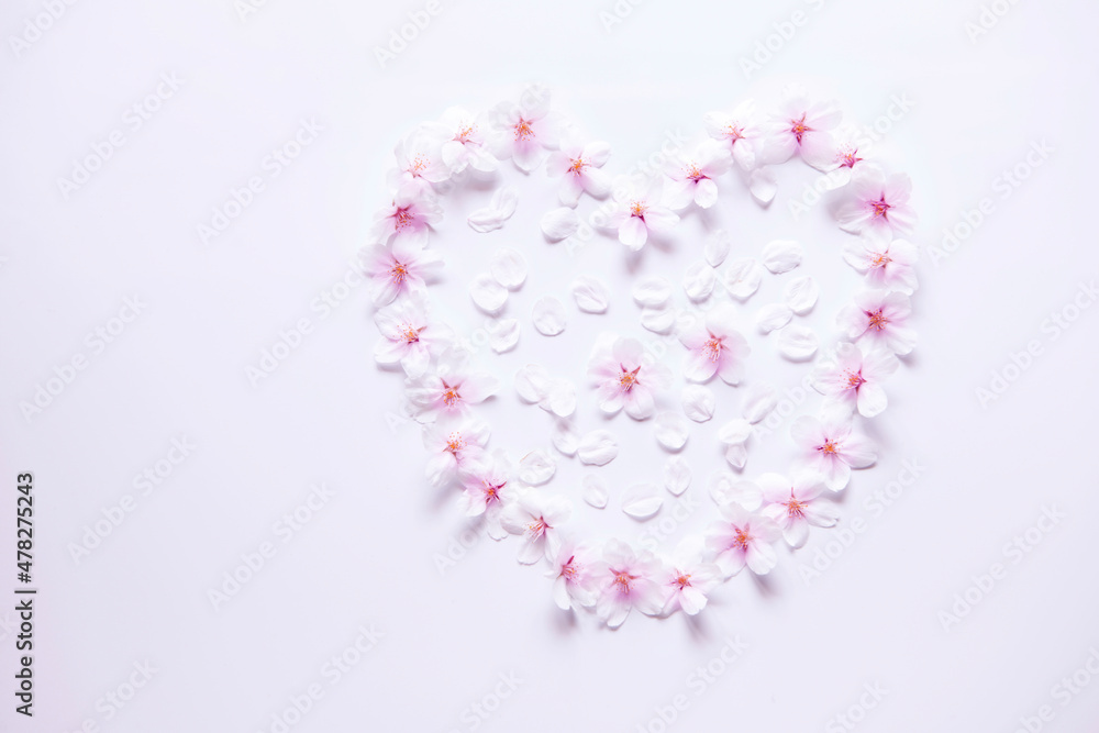 pink heart on white