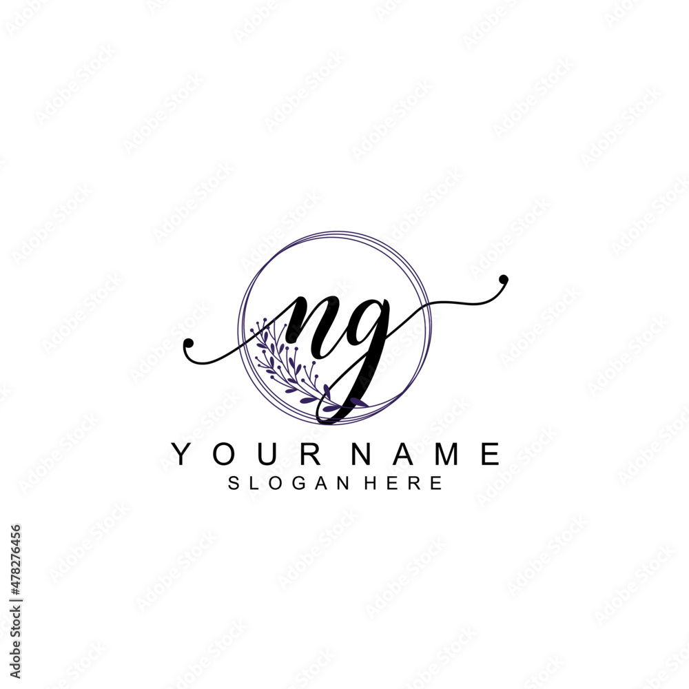 NG initial Luxury logo design collection NG initial Luxury logo design collection