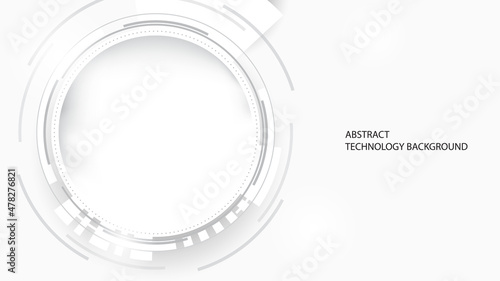 Abstract technology background, illustration, innovation background hi-tech communication concept, white background. digital science and technology