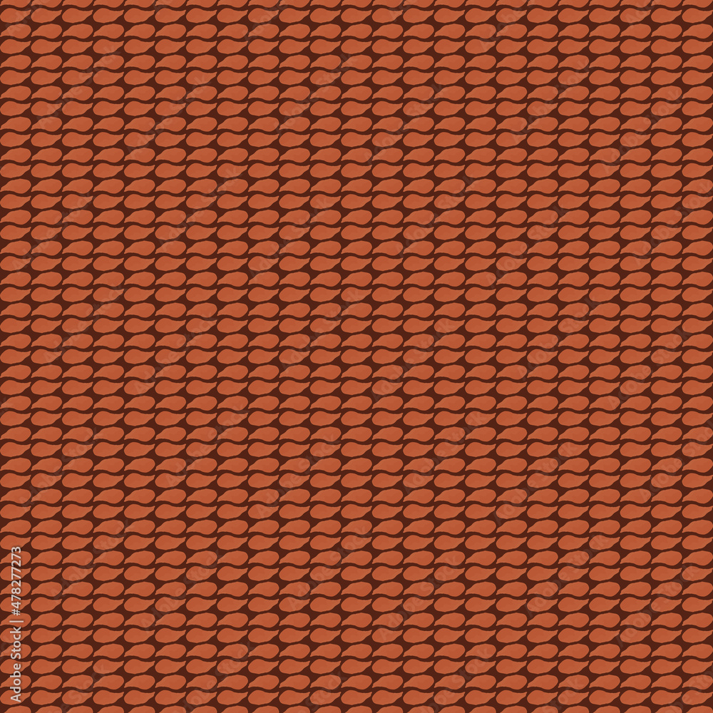Little orange leafs on brown background seamless repeat pattern print Little orange leafs on brown background seamless repeat pattern print