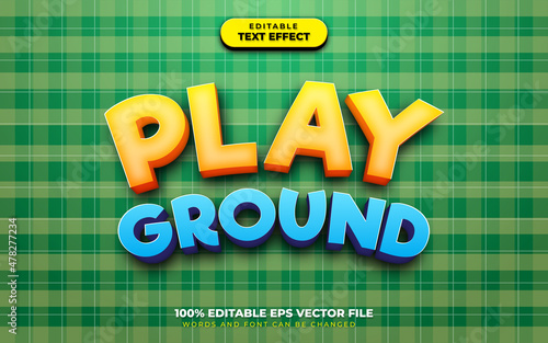Play Ground Text Effect Style