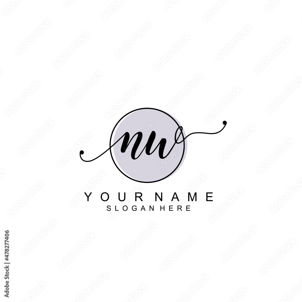 NW initial Luxury logo design collection NW initial Luxury logo design collection