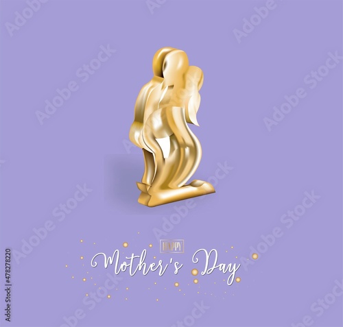 Mothers day on very peri background. Modern greeting poster. Invitation card, banner. Spring wedding invitation. Holiday greeting card design. Postcard design. Spring bouquet.fashion color of 2022.