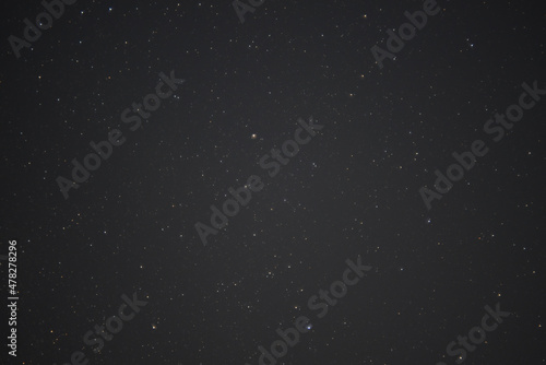 A photograph of the winter starry sky