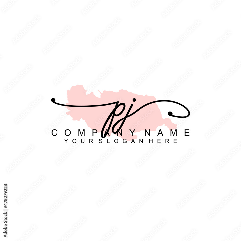 PJ initial Signature logo template vector PJ initial Signature logo template vector