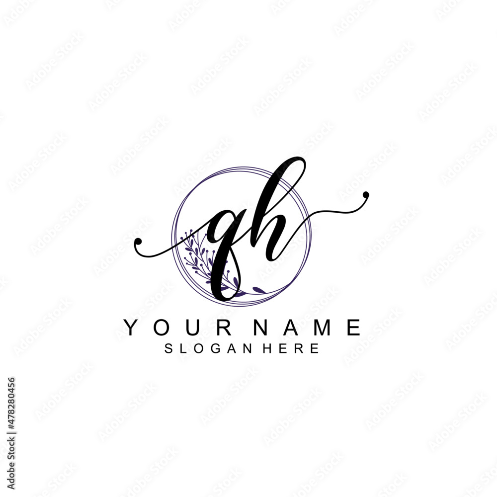 QH initial Luxury logo design collection QH initial Luxury logo design collection