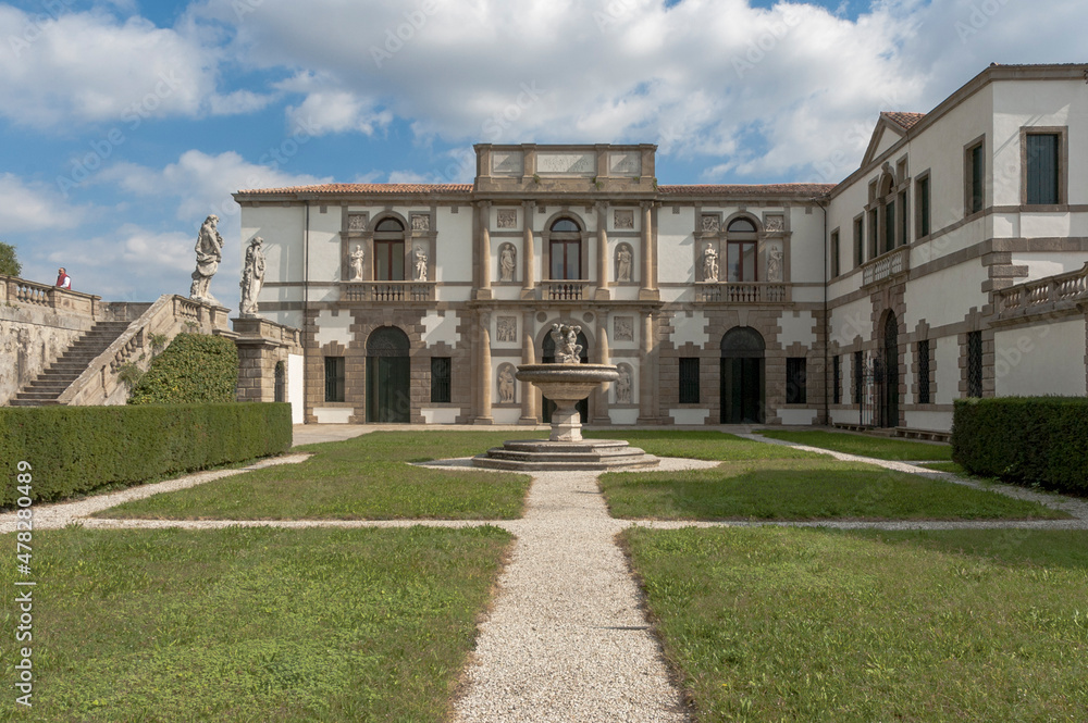 Monselice, Padova. Facciata di Villa Duodo, arch. Vincenzo Scamozzi