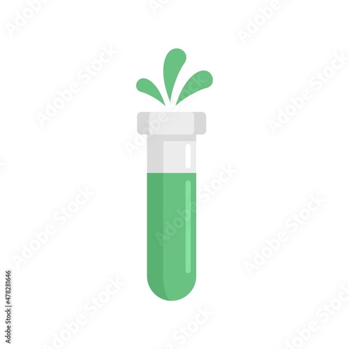 Wallpaper Mural Biohazard test tube icon flat isolated vector Torontodigital.ca