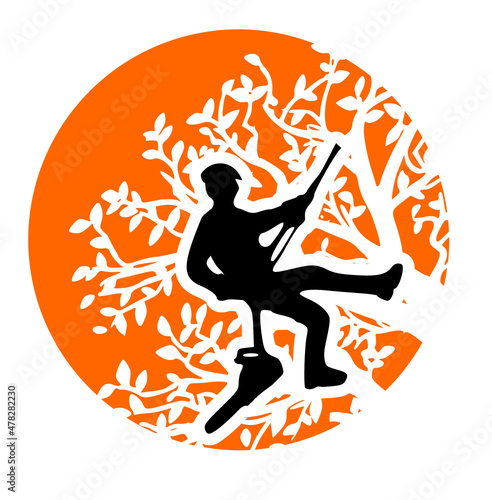 élagueur vecteur logo