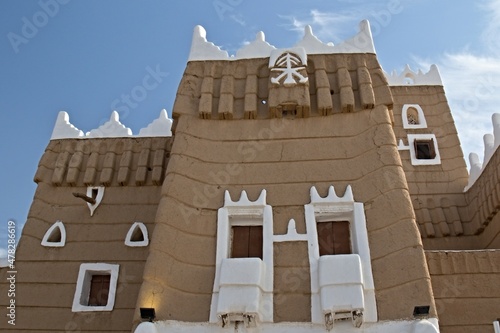 Emara Palace it is historical building located in the central ancient city Najran. Saudi Arabia. photo