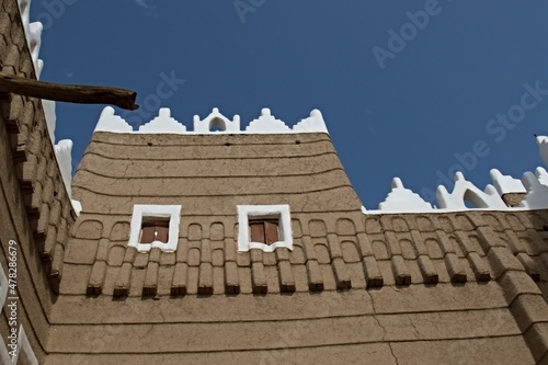 Emara Palace it is historical building located in the central ancient city Najran. Saudi Arabia. photo