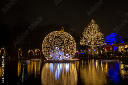 Christmas lights in Tivoli Friheden