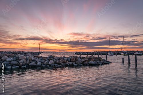 Sunset at Mullerup Harbor