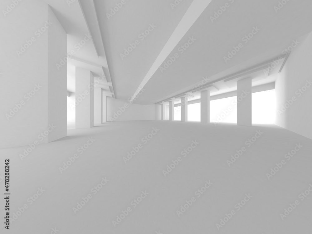White Modern Background. Abstract Building Concept White Modern Background. Abstract Building Concept
