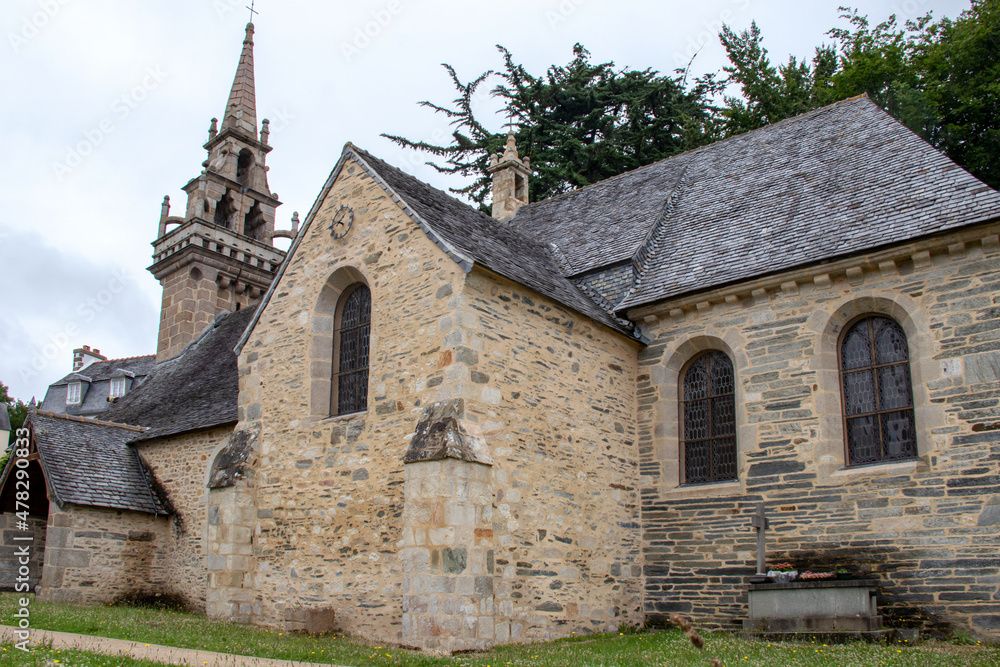 Locquénolé. Eglise Saint-Guénolé. Finistère. Bretagne