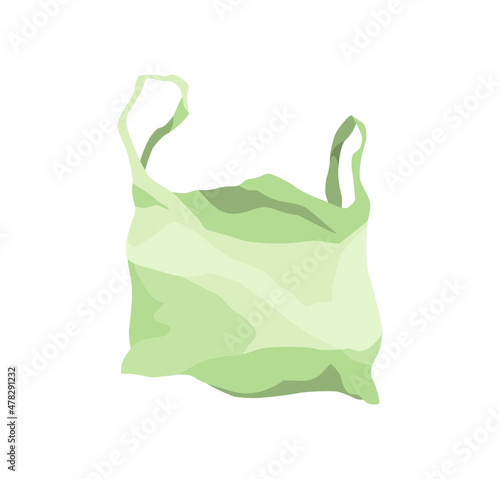 Plastic trash isolated on white. Garbage. Waste of plastic trashbag. Unnecessary thing can be thrown away
