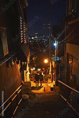 Photography 서울 도시 외곽지대의 뒷골목 야경