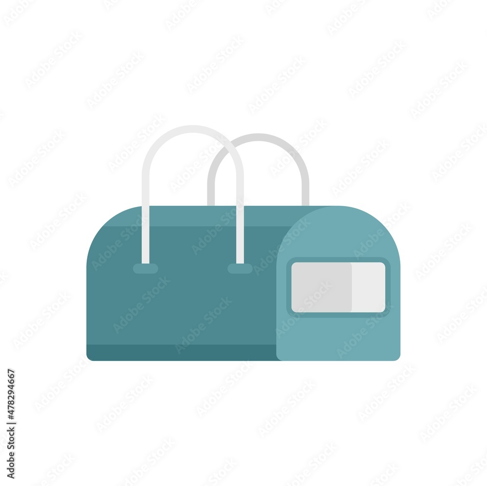 Dog bag icon flat isolated vector Dog bag icon flat isolated vector