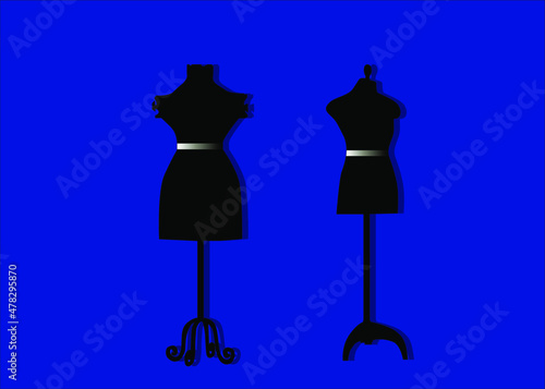 model mannequin figure design work example for boutique and clothing