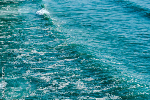 Ocean waves approaching the shore