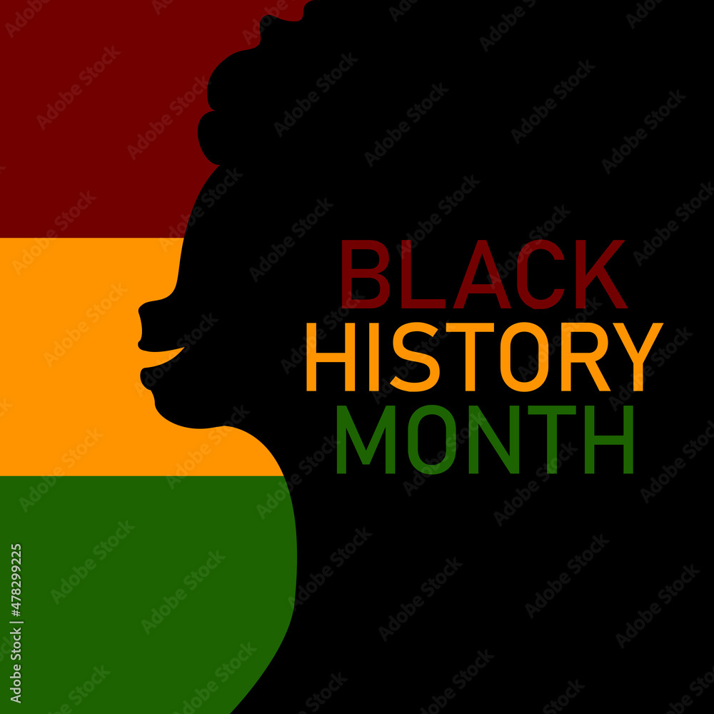 Black History Month. African-American History Month. February. Black Lives Matter (BLM). Stop racism, discrimination, inequality experienced by black people
