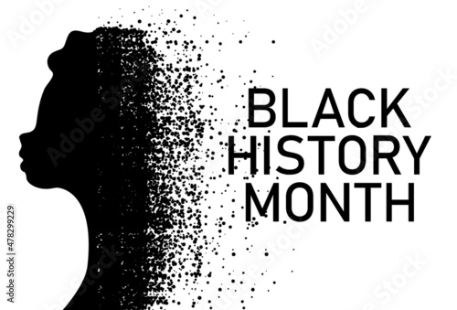 Black History Month. African-American History Month. February. Black Lives Matter (BLM). Stop racism, discrimination, inequality experienced by black people