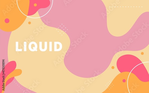 modern abstract liquid color background with purple and yellow wave shape design.