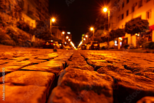 Batumi, Georgia - September 15, 2021: Old town at night