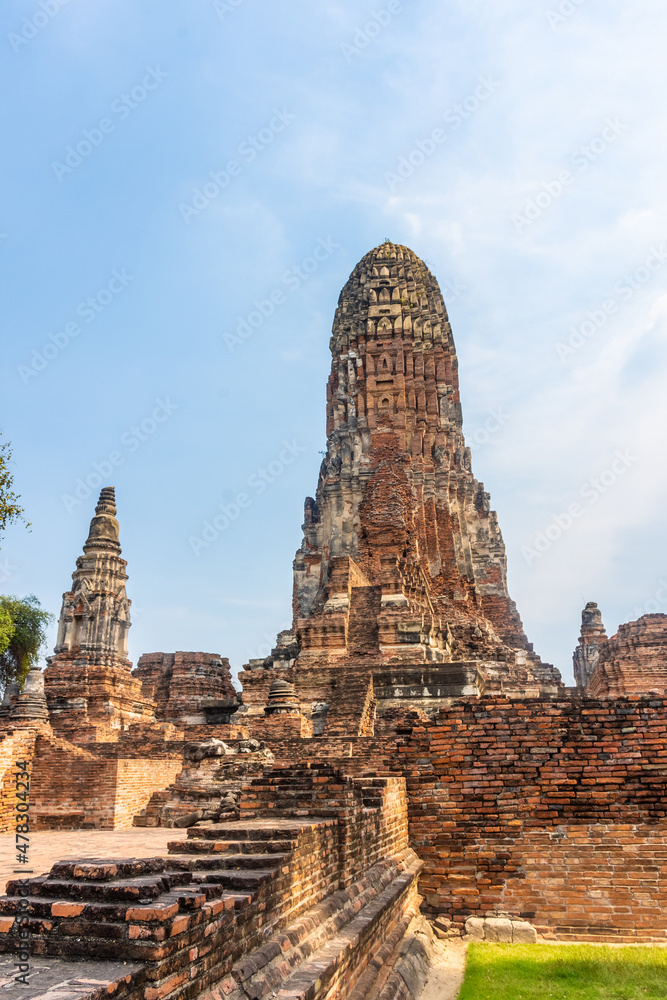 Ancient temple in Ayutthaya, Thaialnd