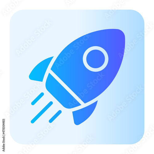 rocket gradient icon