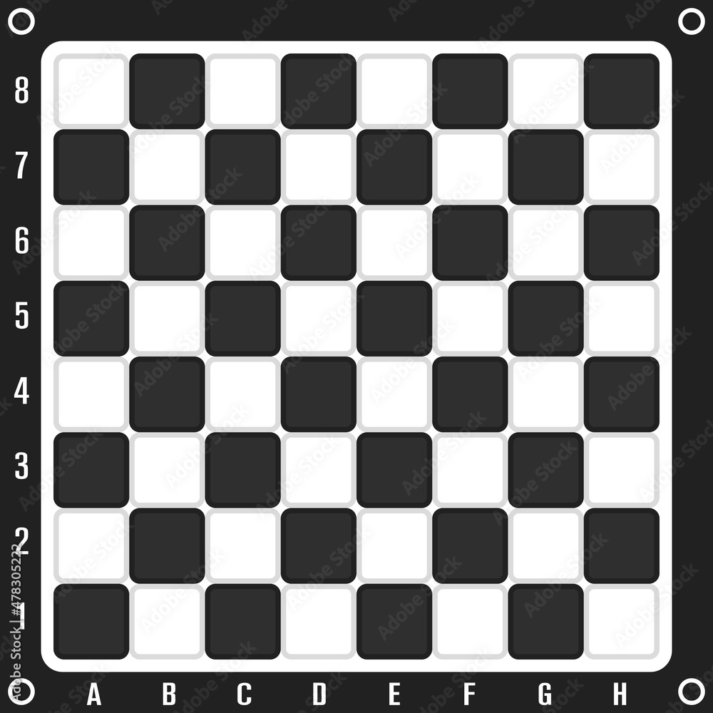 Chess board. Vector and black and white. Chess board. Vector and black and white.