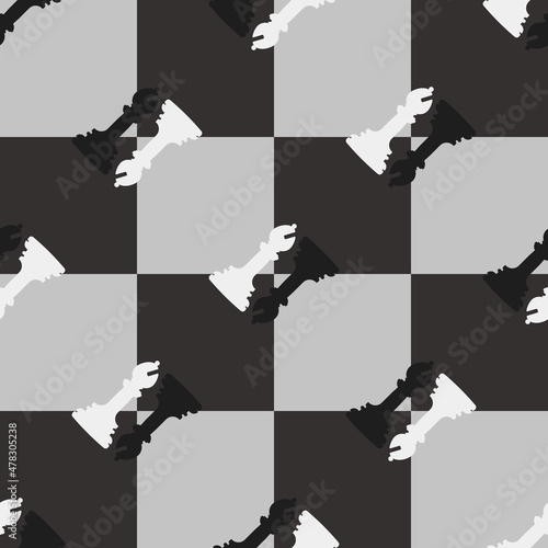 Wallpaper on a chess theme Fotobehang