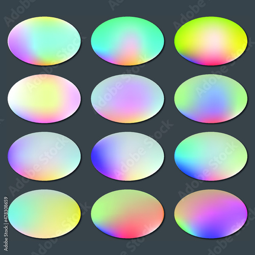 Set of colorful buttons