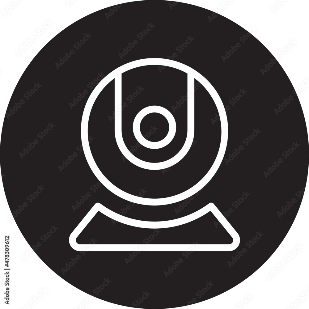 web camera glyph icon web camera glyph icon
