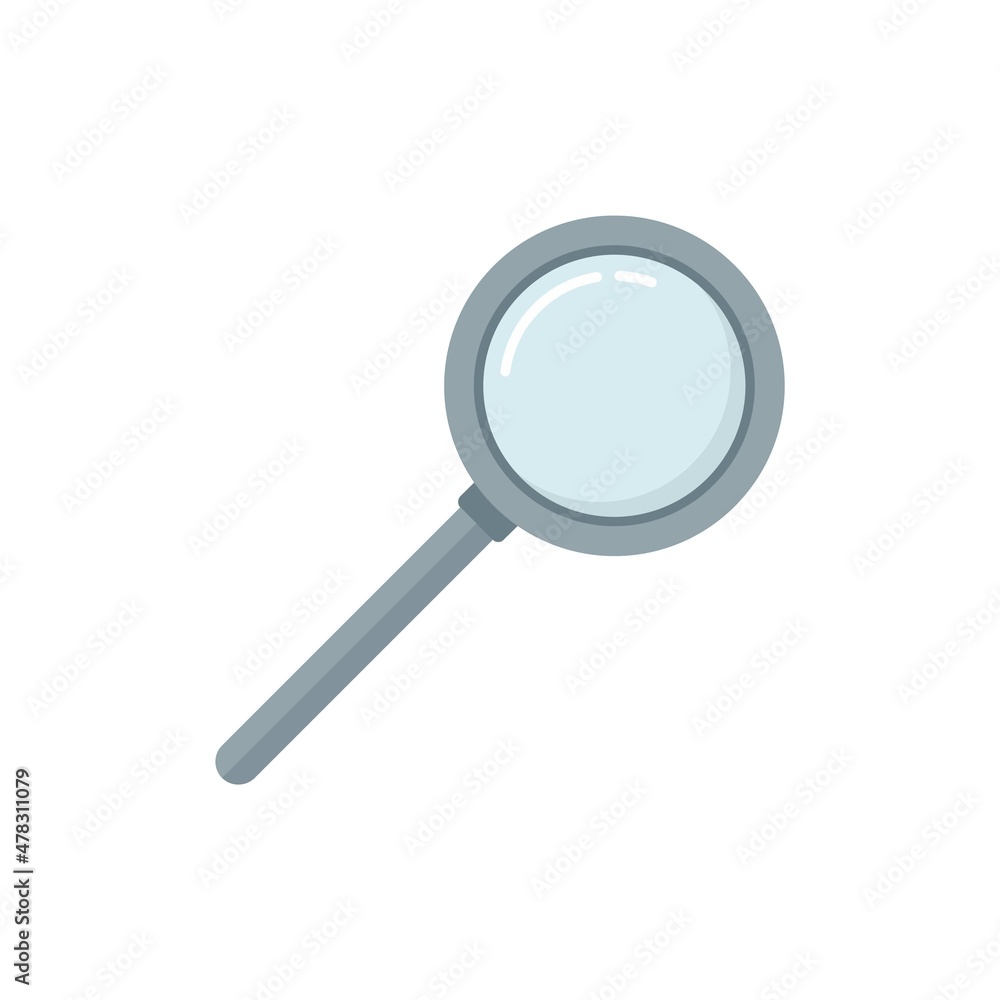 Policeman magnifier icon flat isolated vector Policeman magnifier icon flat isolated vector