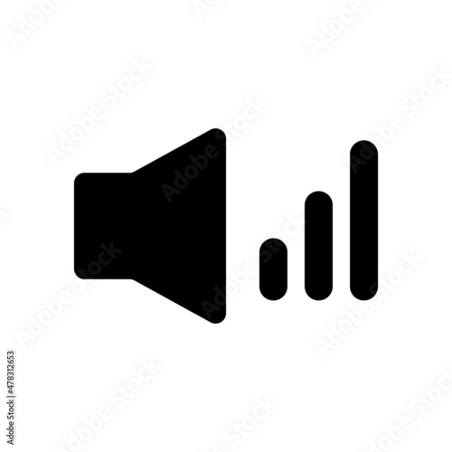 Volume icon. Sound level. Vector.