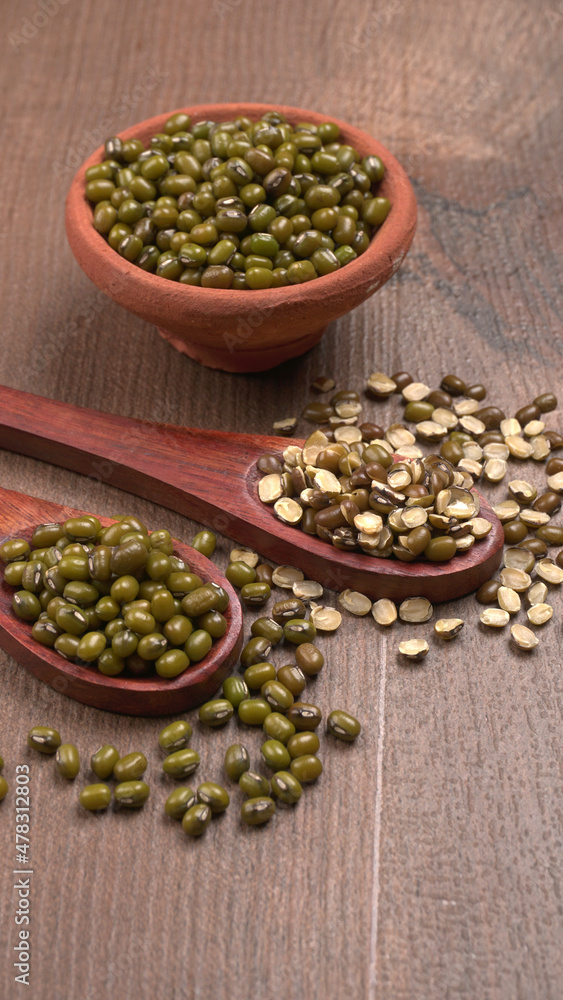 Green Mung Beans Also Know as Mung Dal, Vigna Radiata, Green Beans or Moong Dal isolated on White Background Green Mung Beans Also Know as Mung Dal, Vigna Radiata, Green Beans or Moong Dal isolated on White Background