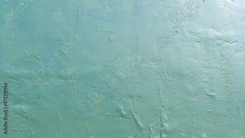 abstract green plastered cement concrete wall texture background