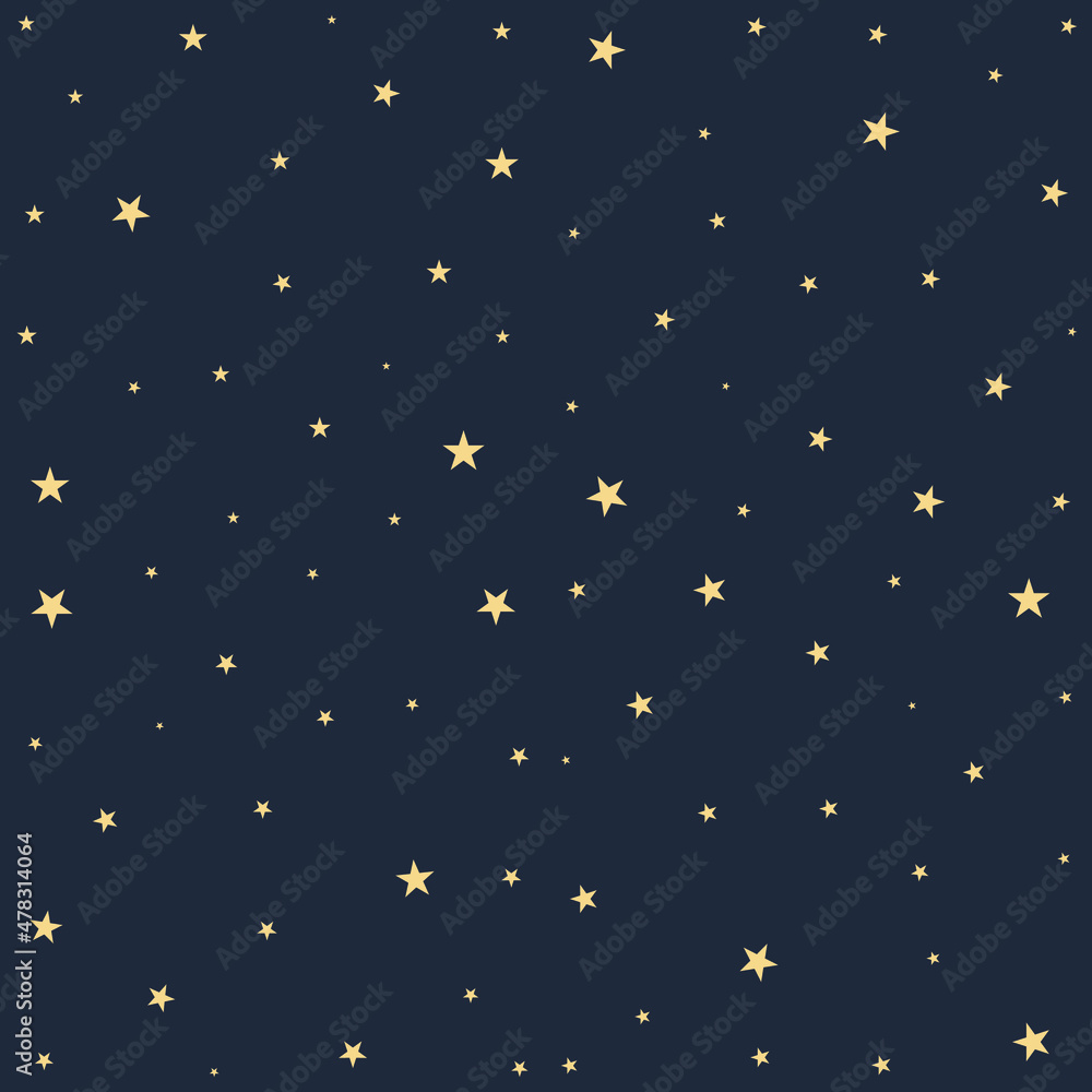 Seamless pattern with night sky and stars Seamless pattern with night sky and stars