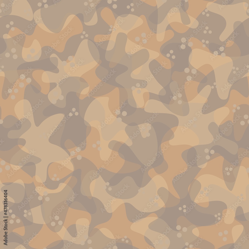 Fototapeta premium Texture military camouflage seamless pattern. Abstract army vector illustration